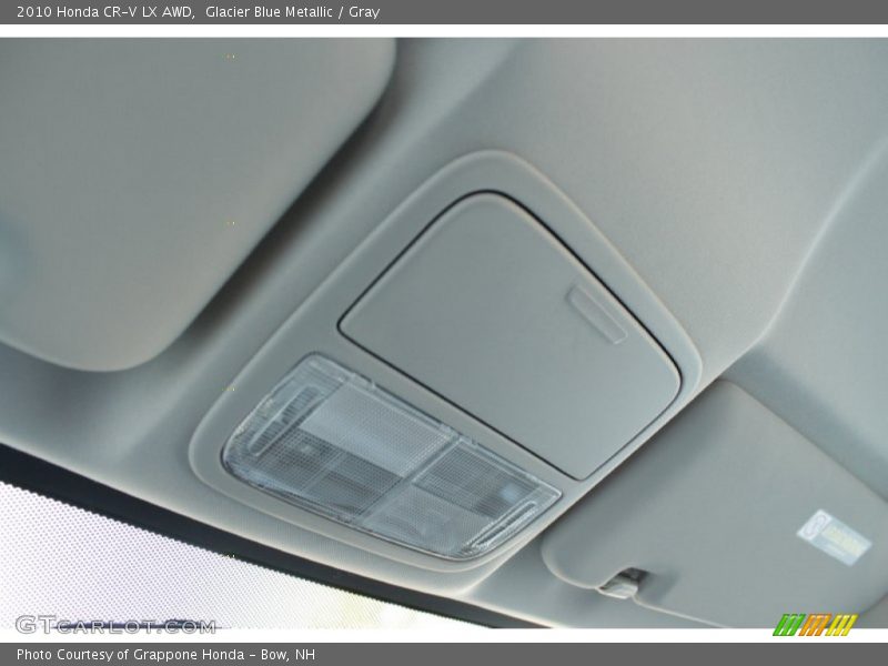 Glacier Blue Metallic / Gray 2010 Honda CR-V LX AWD