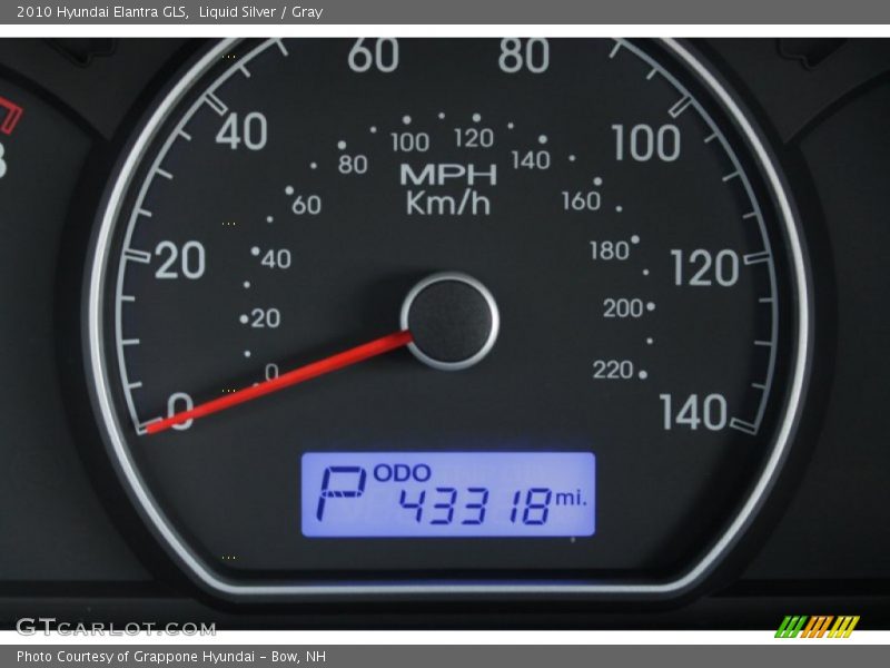 Liquid Silver / Gray 2010 Hyundai Elantra GLS