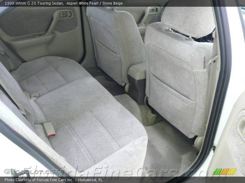 Aspen White Pearl / Stone Beige 1999 Infiniti G 20 Touring Sedan