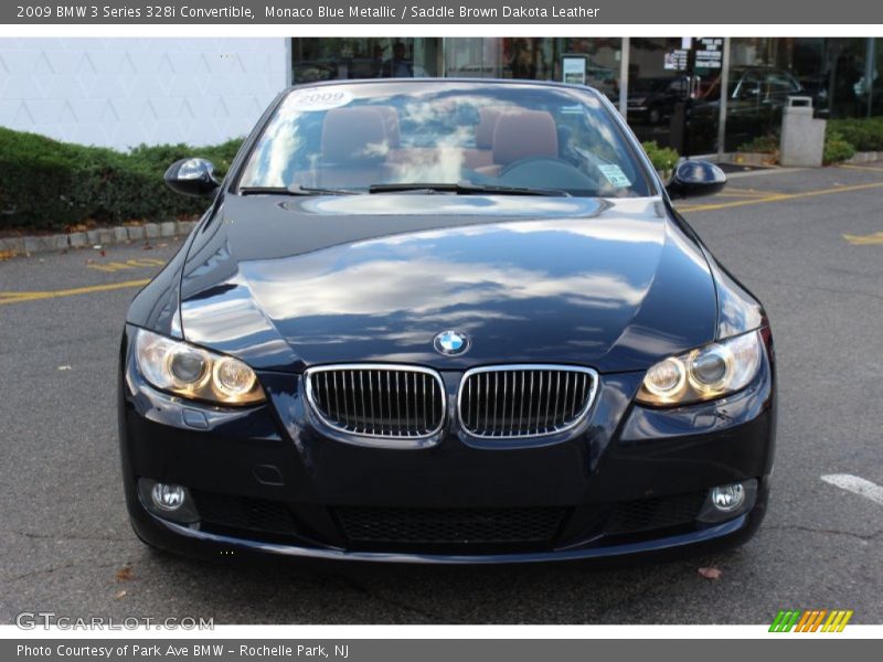 Monaco Blue Metallic / Saddle Brown Dakota Leather 2009 BMW 3 Series 328i Convertible