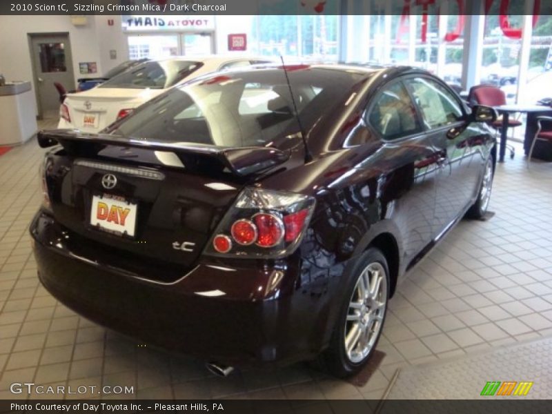 Sizzling Crimson Mica / Dark Charcoal 2010 Scion tC