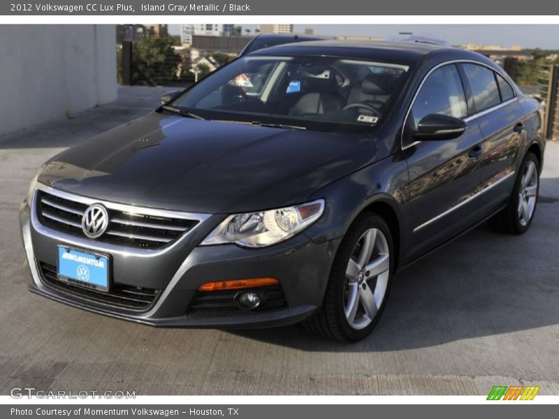 Island Gray Metallic / Black 2012 Volkswagen CC Lux Plus