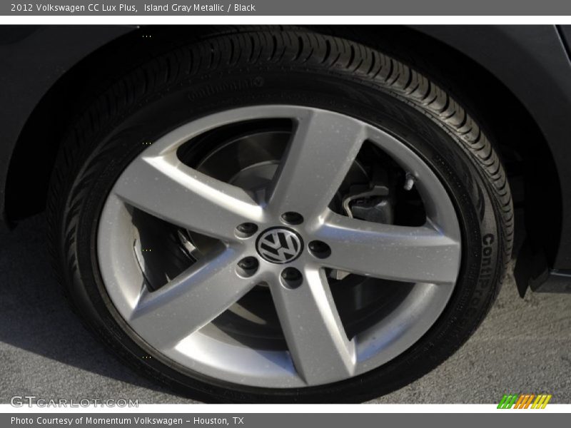 Island Gray Metallic / Black 2012 Volkswagen CC Lux Plus