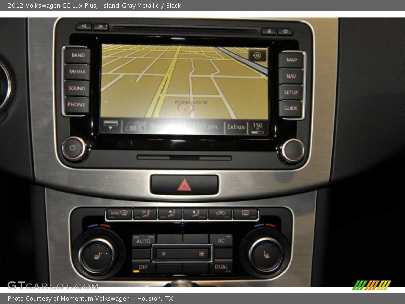 Island Gray Metallic / Black 2012 Volkswagen CC Lux Plus