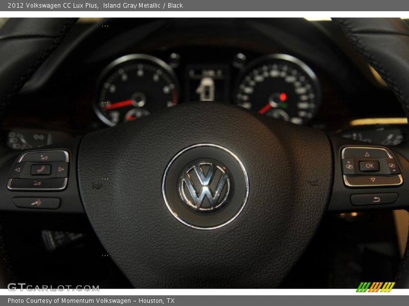 Island Gray Metallic / Black 2012 Volkswagen CC Lux Plus