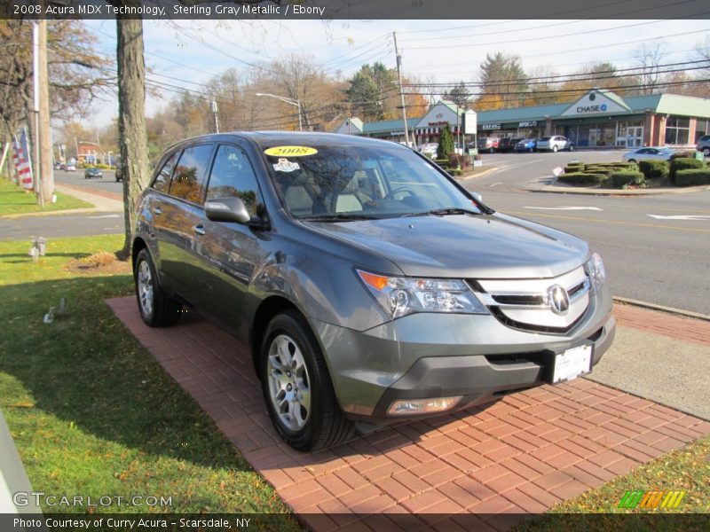 Sterling Gray Metallic / Ebony 2008 Acura MDX Technology