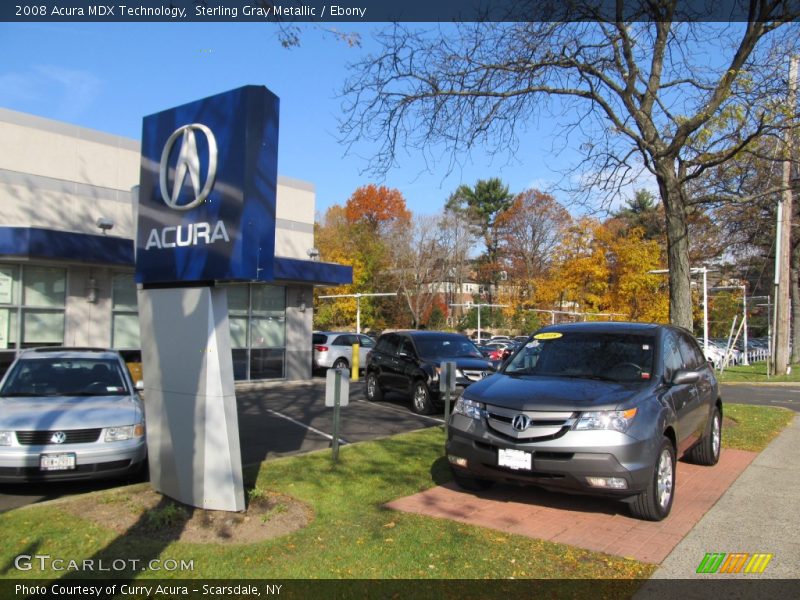 Sterling Gray Metallic / Ebony 2008 Acura MDX Technology