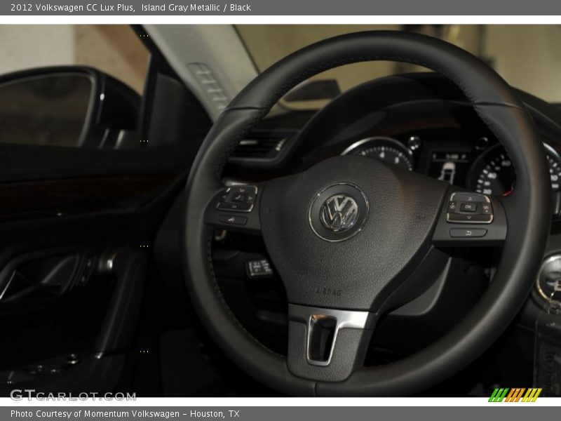 Island Gray Metallic / Black 2012 Volkswagen CC Lux Plus
