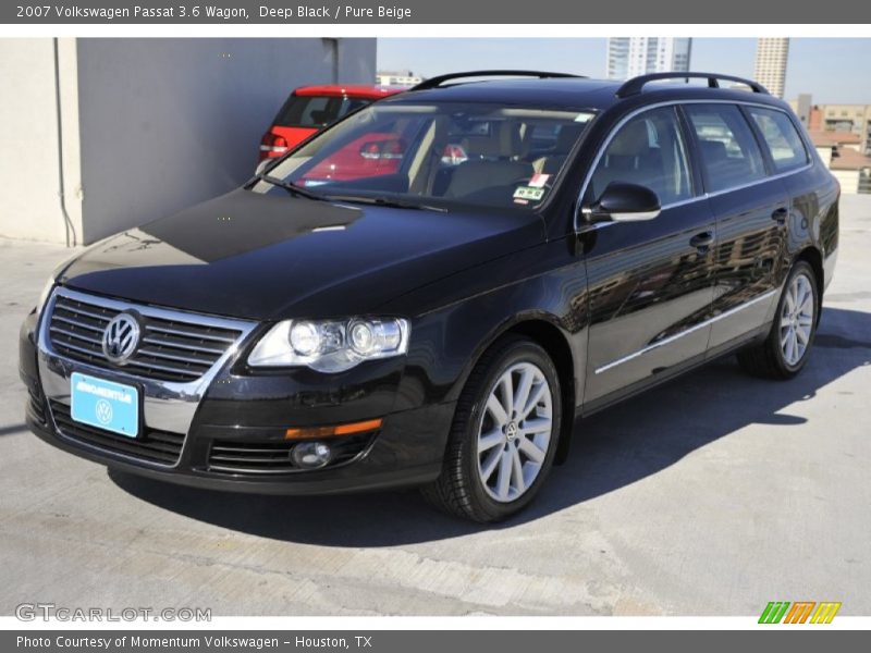 Deep Black / Pure Beige 2007 Volkswagen Passat 3.6 Wagon