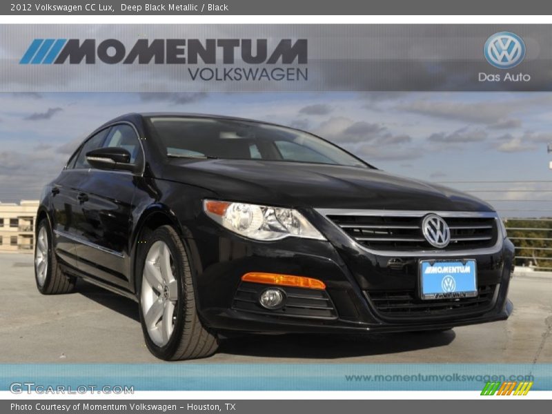 Deep Black Metallic / Black 2012 Volkswagen CC Lux
