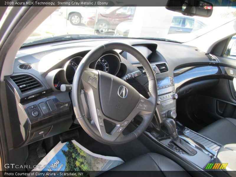 Sterling Gray Metallic / Ebony 2008 Acura MDX Technology