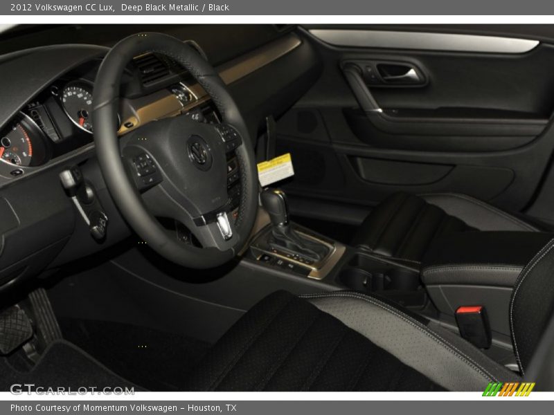 Deep Black Metallic / Black 2012 Volkswagen CC Lux