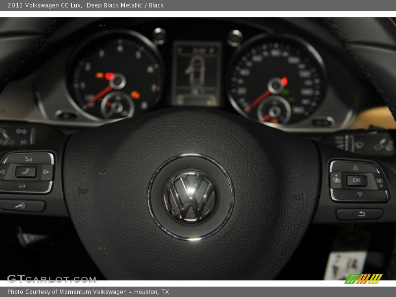 Deep Black Metallic / Black 2012 Volkswagen CC Lux