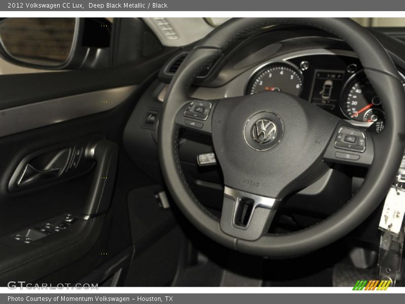 Deep Black Metallic / Black 2012 Volkswagen CC Lux