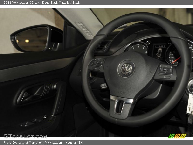 Deep Black Metallic / Black 2012 Volkswagen CC Lux