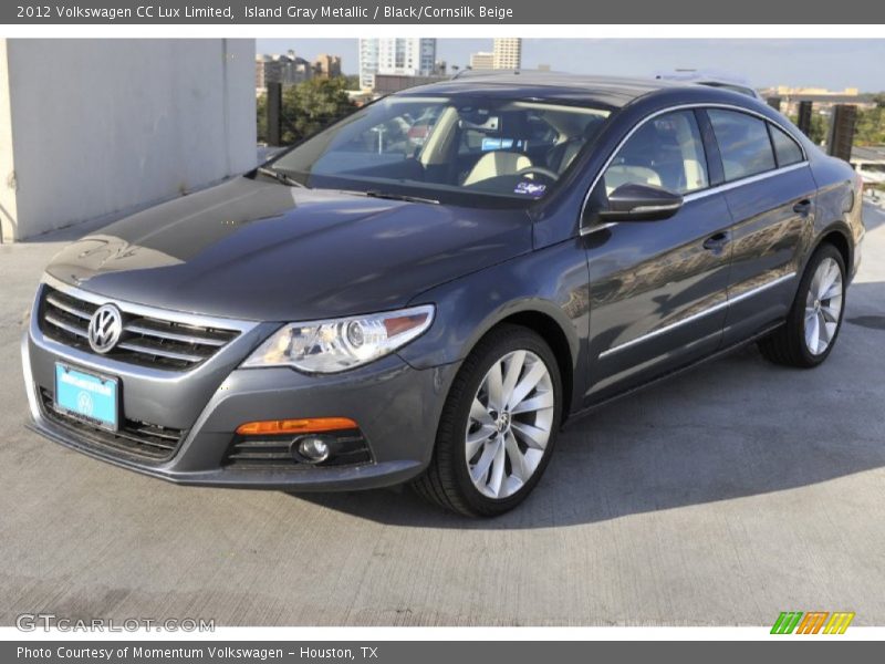 Island Gray Metallic / Black/Cornsilk Beige 2012 Volkswagen CC Lux Limited