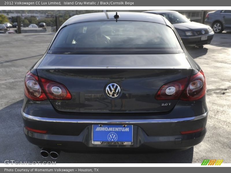 Island Gray Metallic / Black/Cornsilk Beige 2012 Volkswagen CC Lux Limited