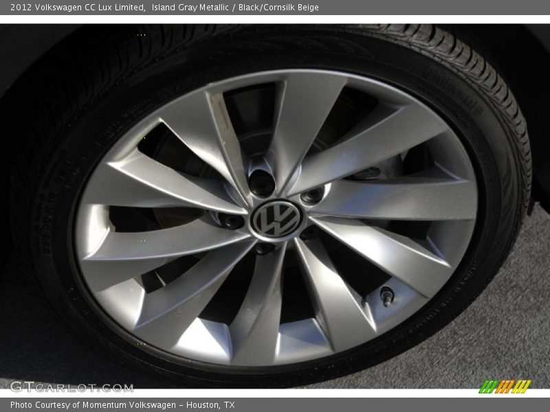Island Gray Metallic / Black/Cornsilk Beige 2012 Volkswagen CC Lux Limited