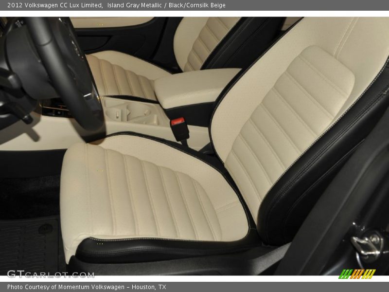Island Gray Metallic / Black/Cornsilk Beige 2012 Volkswagen CC Lux Limited