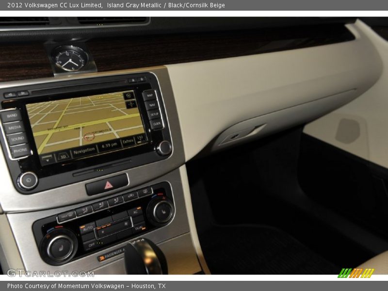 Island Gray Metallic / Black/Cornsilk Beige 2012 Volkswagen CC Lux Limited