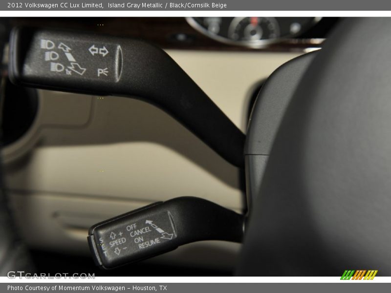 Island Gray Metallic / Black/Cornsilk Beige 2012 Volkswagen CC Lux Limited