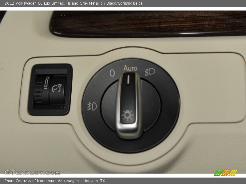 Island Gray Metallic / Black/Cornsilk Beige 2012 Volkswagen CC Lux Limited