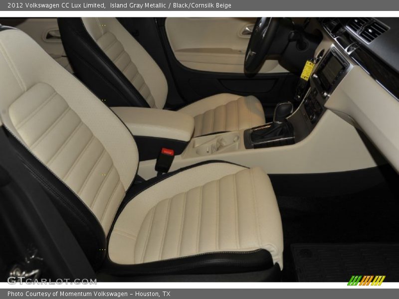 Island Gray Metallic / Black/Cornsilk Beige 2012 Volkswagen CC Lux Limited