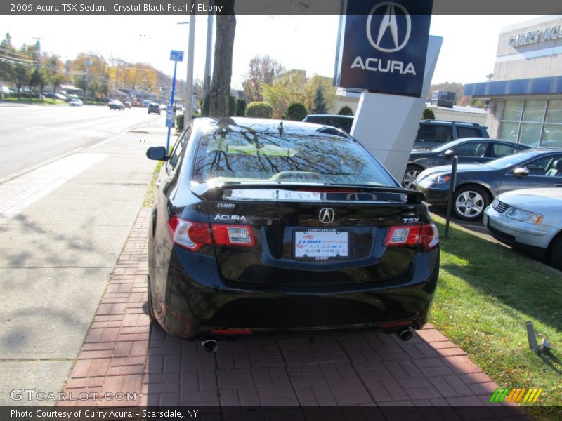 Crystal Black Pearl / Ebony 2009 Acura TSX Sedan