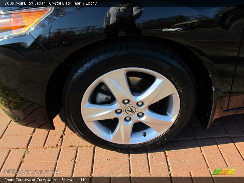 Crystal Black Pearl / Ebony 2009 Acura TSX Sedan