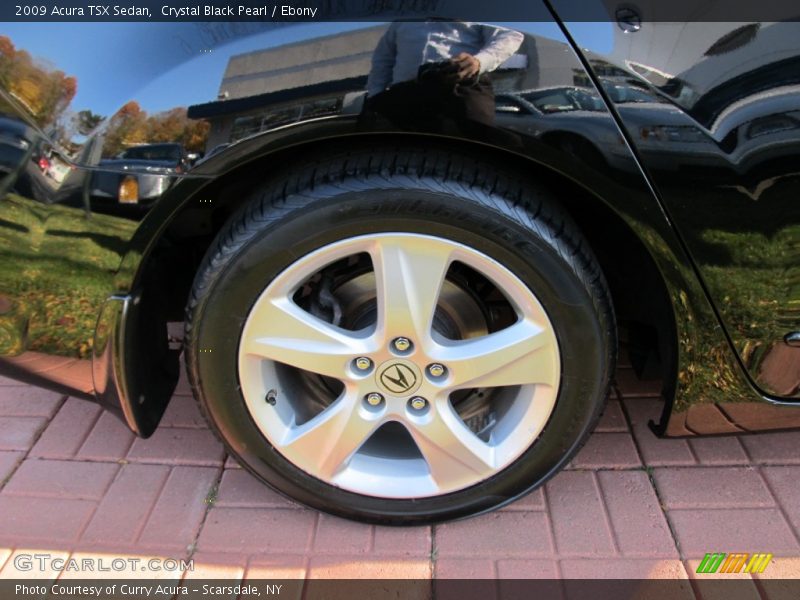 Crystal Black Pearl / Ebony 2009 Acura TSX Sedan