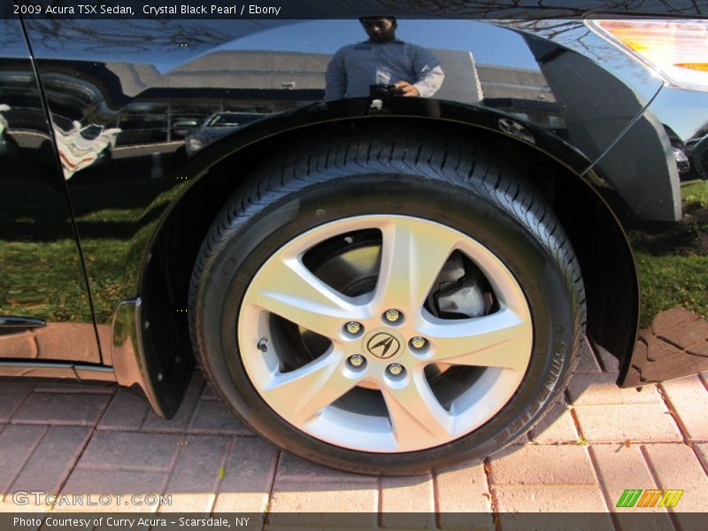 Crystal Black Pearl / Ebony 2009 Acura TSX Sedan