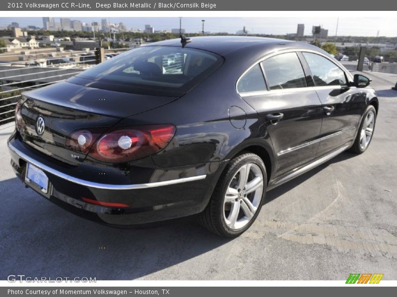 Deep Black Metallic / Black/Cornsilk Beige 2012 Volkswagen CC R-Line