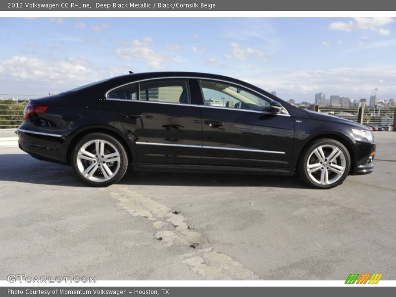 Deep Black Metallic / Black/Cornsilk Beige 2012 Volkswagen CC R-Line