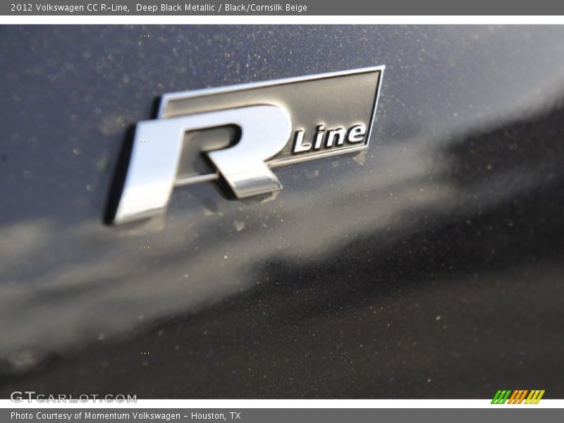 Deep Black Metallic / Black/Cornsilk Beige 2012 Volkswagen CC R-Line