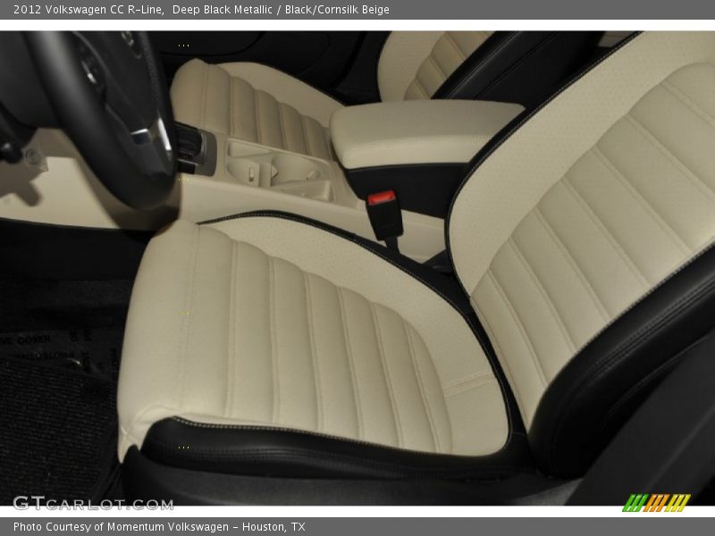 Deep Black Metallic / Black/Cornsilk Beige 2012 Volkswagen CC R-Line