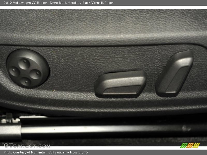 Deep Black Metallic / Black/Cornsilk Beige 2012 Volkswagen CC R-Line