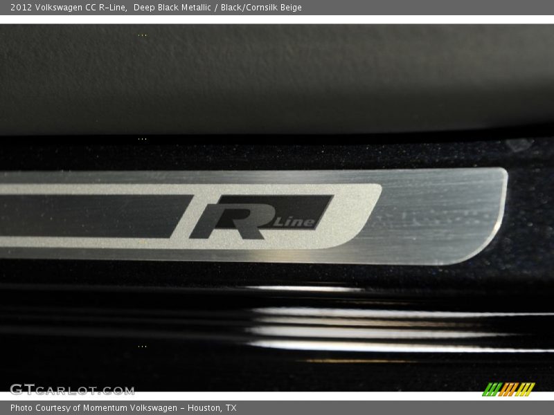 Deep Black Metallic / Black/Cornsilk Beige 2012 Volkswagen CC R-Line