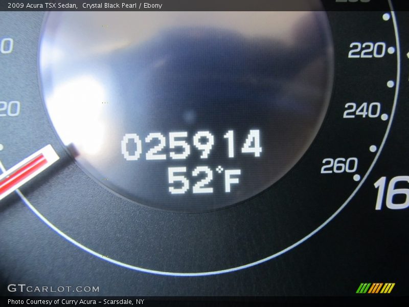 Crystal Black Pearl / Ebony 2009 Acura TSX Sedan