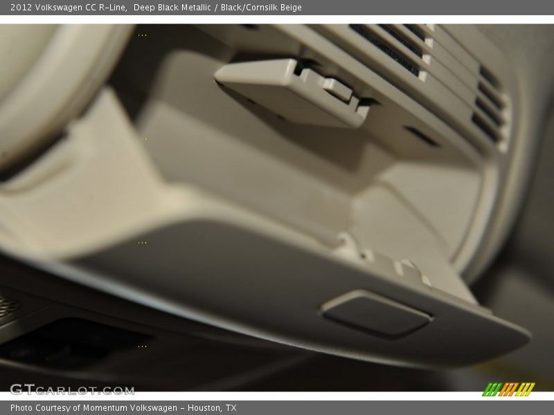 Deep Black Metallic / Black/Cornsilk Beige 2012 Volkswagen CC R-Line