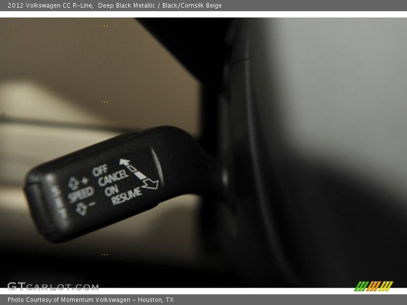 Deep Black Metallic / Black/Cornsilk Beige 2012 Volkswagen CC R-Line