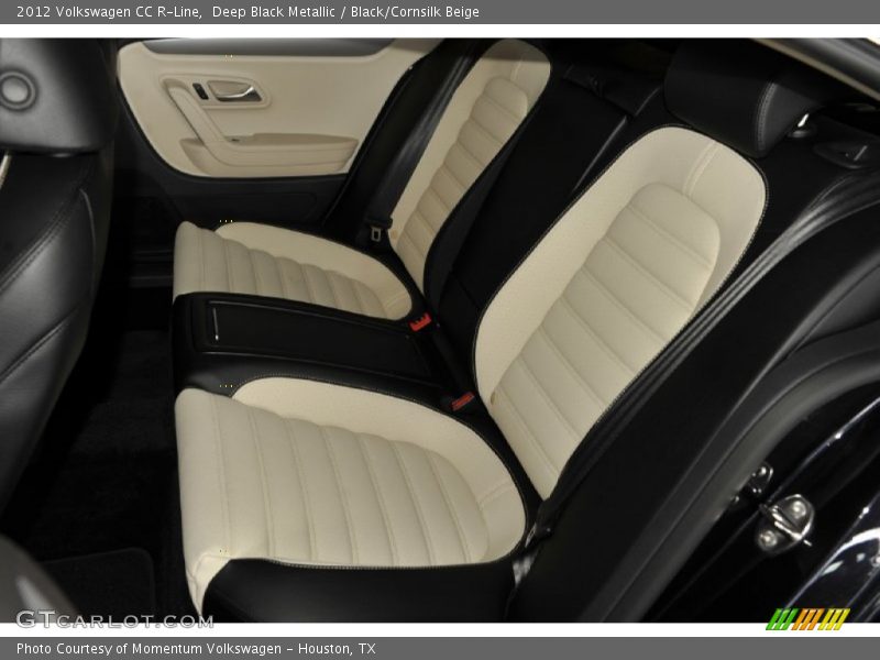 Deep Black Metallic / Black/Cornsilk Beige 2012 Volkswagen CC R-Line