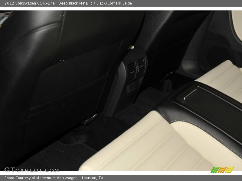 Deep Black Metallic / Black/Cornsilk Beige 2012 Volkswagen CC R-Line
