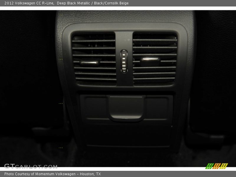 Deep Black Metallic / Black/Cornsilk Beige 2012 Volkswagen CC R-Line
