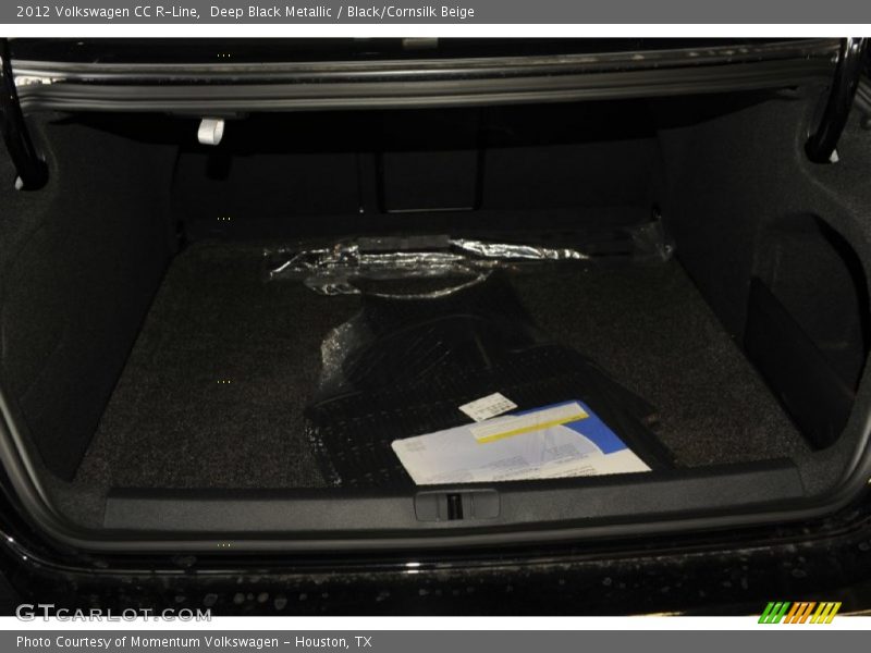 Deep Black Metallic / Black/Cornsilk Beige 2012 Volkswagen CC R-Line