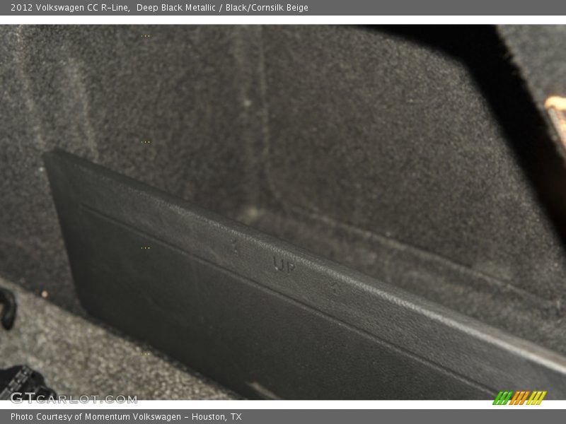 Deep Black Metallic / Black/Cornsilk Beige 2012 Volkswagen CC R-Line