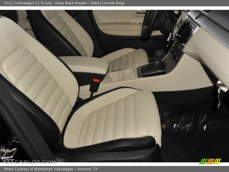 Deep Black Metallic / Black/Cornsilk Beige 2012 Volkswagen CC R-Line