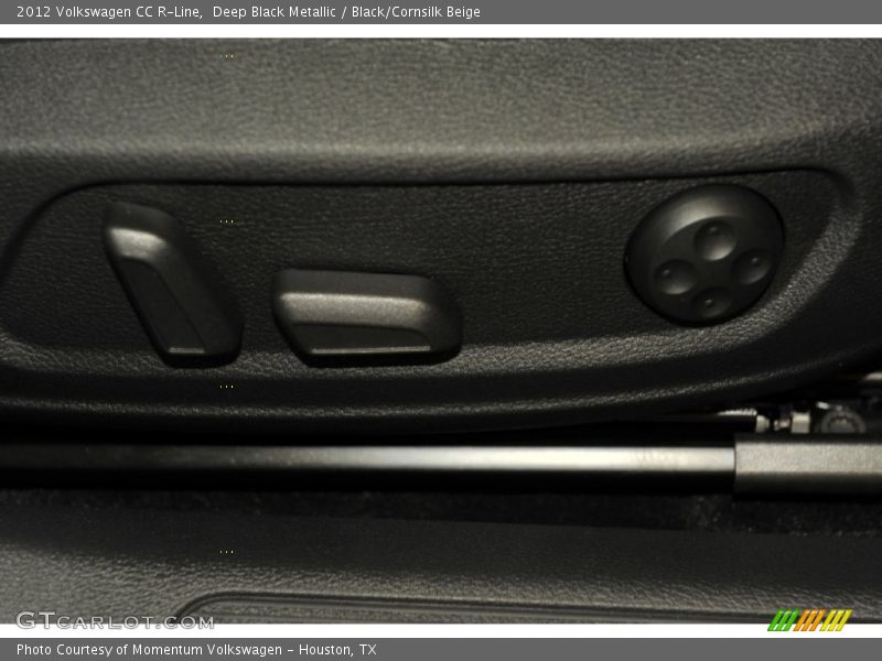 Deep Black Metallic / Black/Cornsilk Beige 2012 Volkswagen CC R-Line