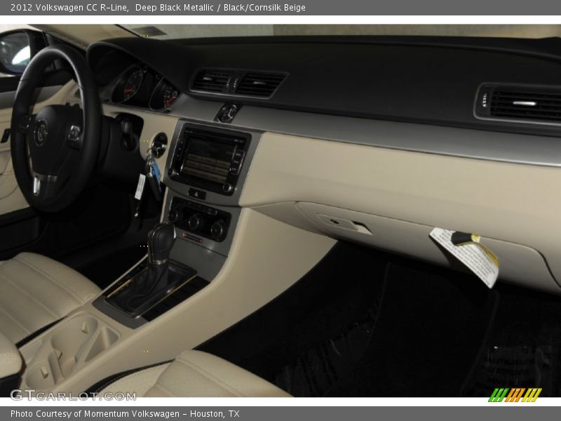 Deep Black Metallic / Black/Cornsilk Beige 2012 Volkswagen CC R-Line