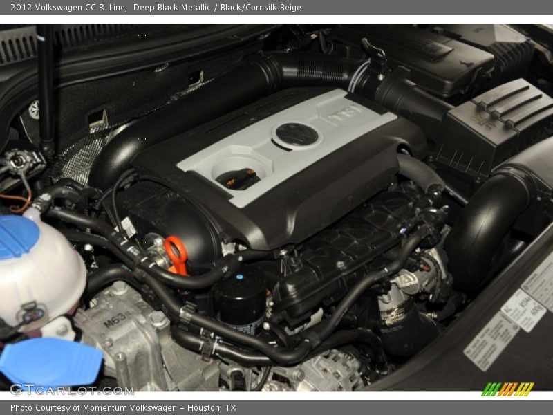 Deep Black Metallic / Black/Cornsilk Beige 2012 Volkswagen CC R-Line