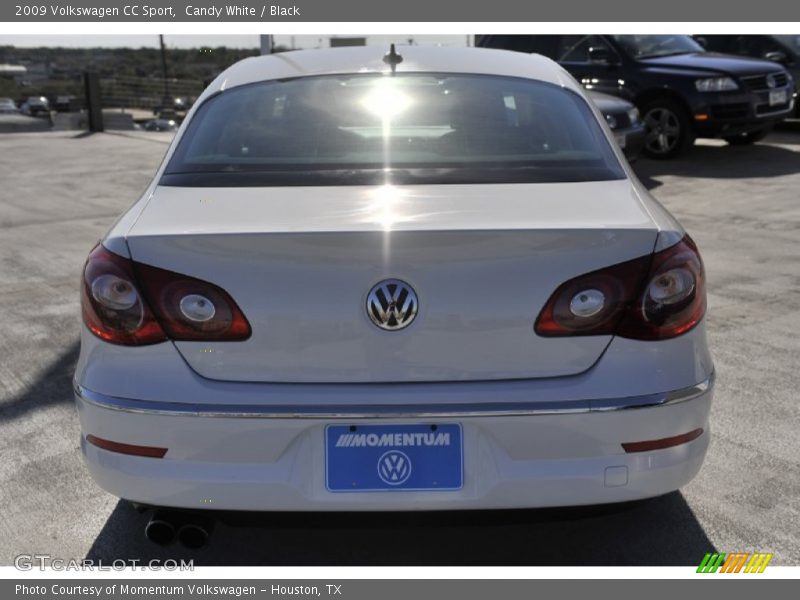 Candy White / Black 2009 Volkswagen CC Sport